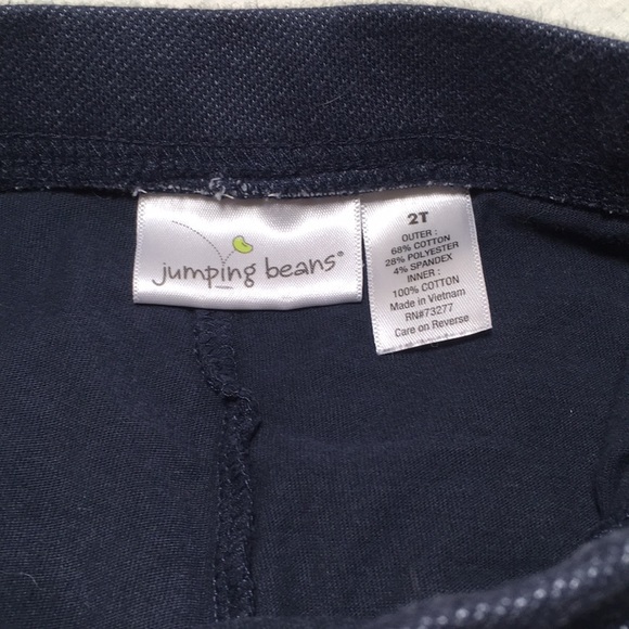 2T (5/$20) Denim-Look Stretch Cotton Skorts - Picture 4 of 5